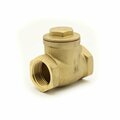 Thrifco Plumbing 2 Inch FIP Brass Swing Check Valve 6415176